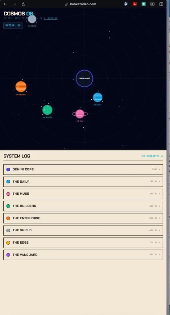 Google AI Solar System detail
