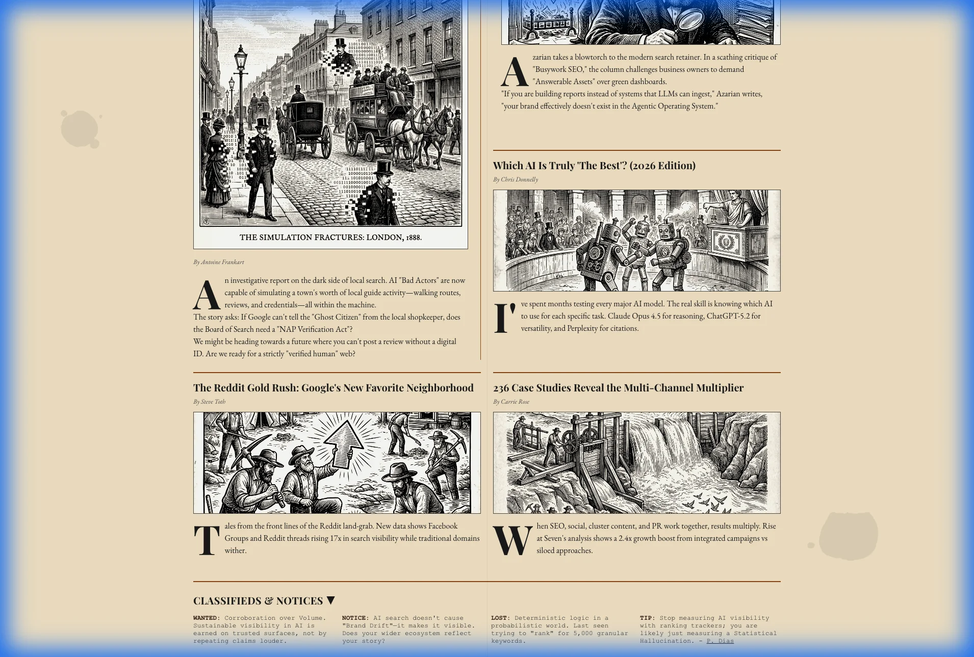 The Algorithmic Gazette detail