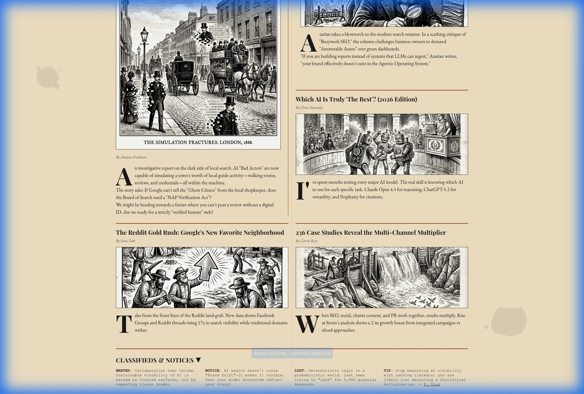 The Algorithmic Gazette detail