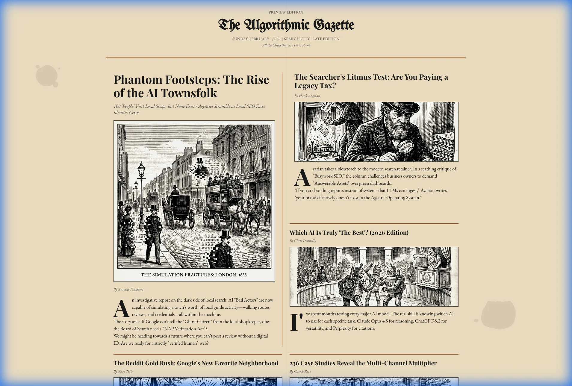 The Algorithmic Gazette project image