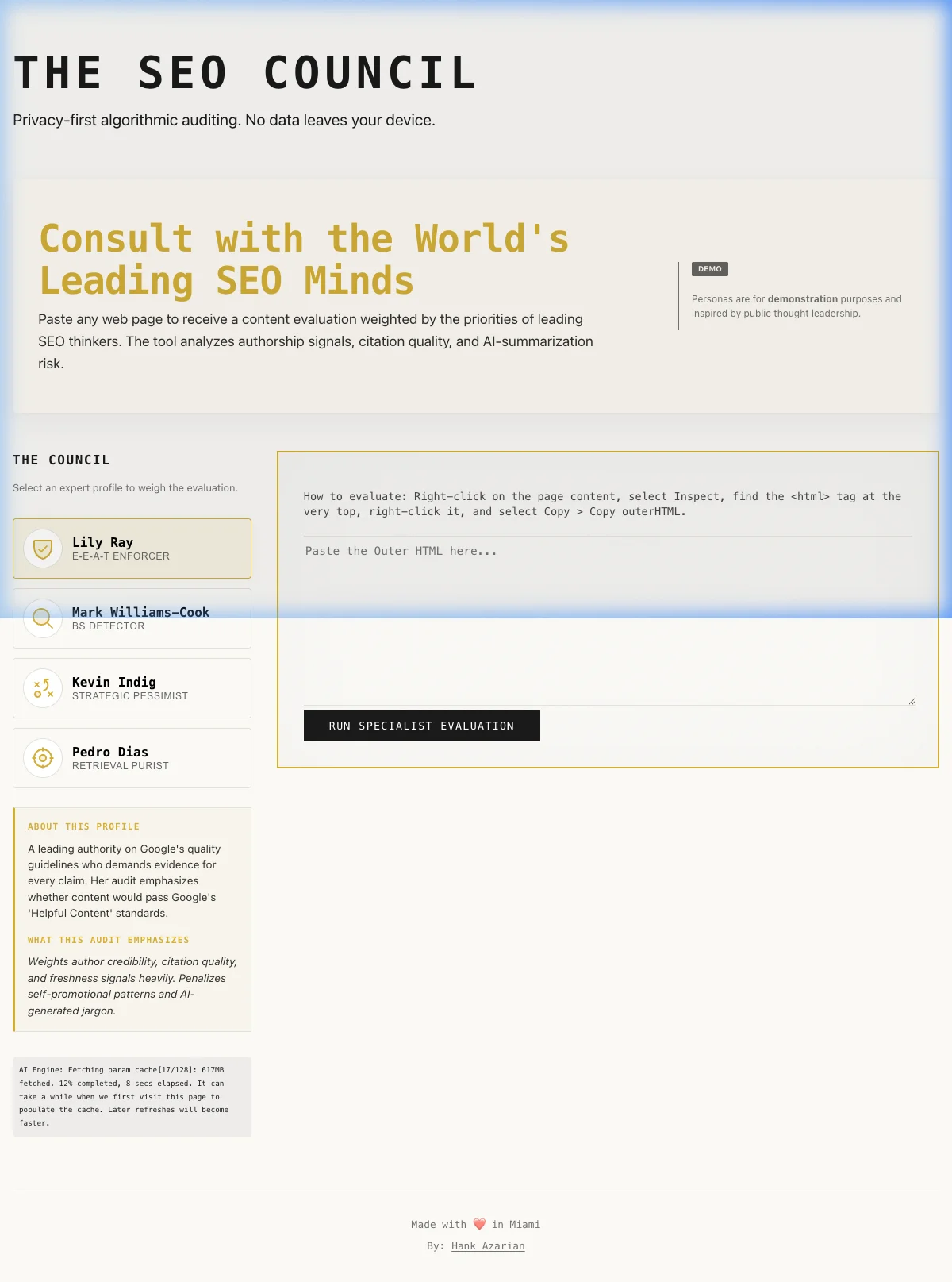 The SEO Council detail